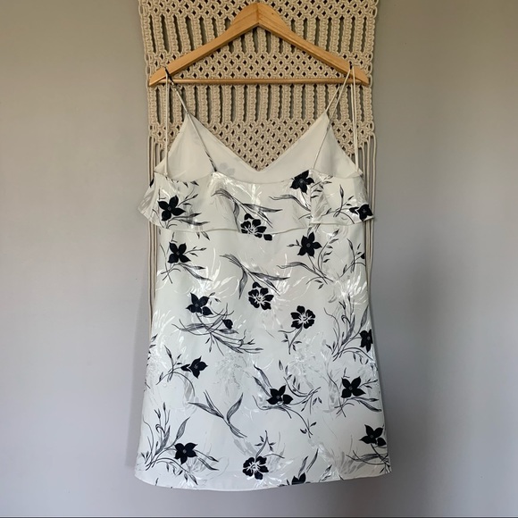 Alice + Olivia Bess Floral Ruffle Slip Dress - Picture 4 of 16